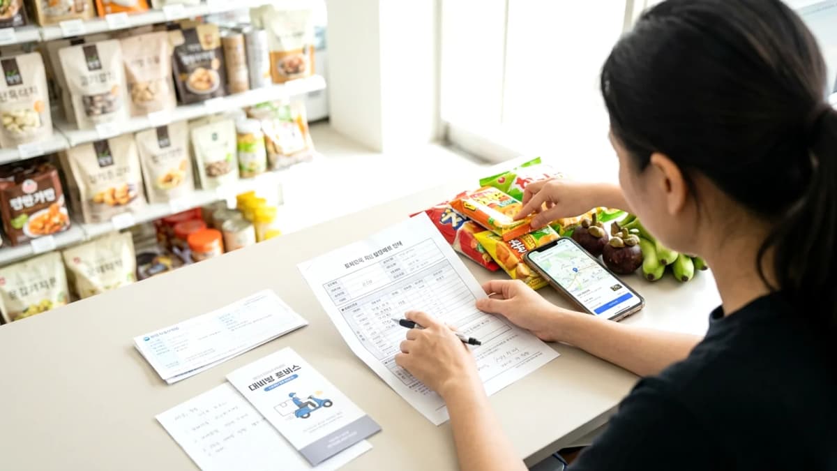 Đặt đồ ăn Baemin, Yogiyo, Coupang Eats ở Hàn