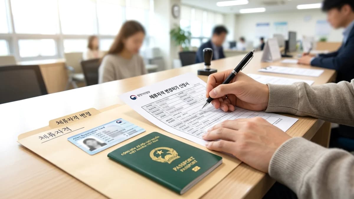 Đổi tư cách lưu trú: Cần giấy gì, làm ở đâu?