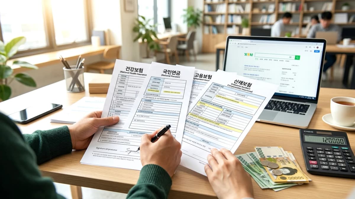 Hướng dẫn 4 bảo hiểm bắt buộc cho người Việt ở Hàn