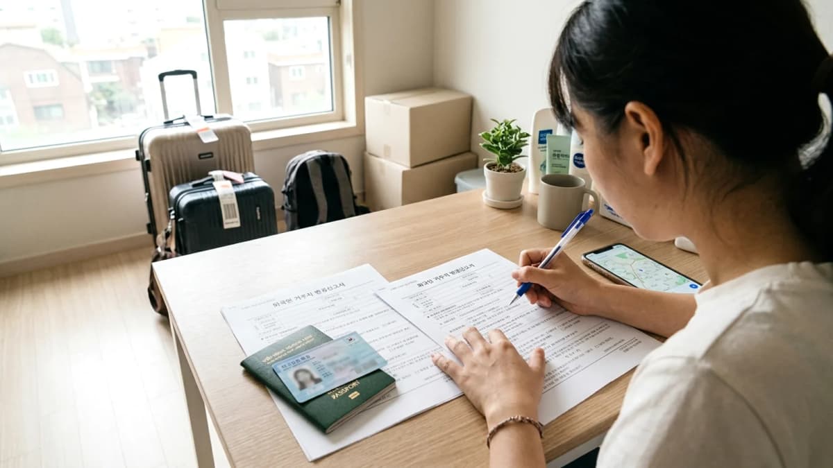 Hướng dẫn đăng ký địa chỉ cho người Việt ở Hàn