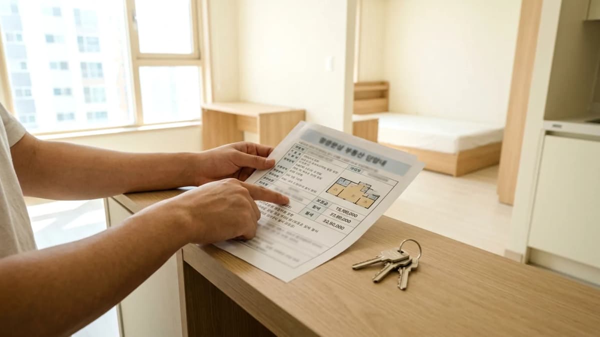 Hướng dẫn one-room Officetel cho người Việt ở Hàn