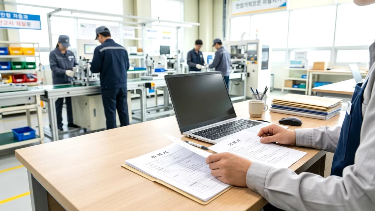 Hướng dẫn sản xuất & nhà máy cho người Việt ở Hàn