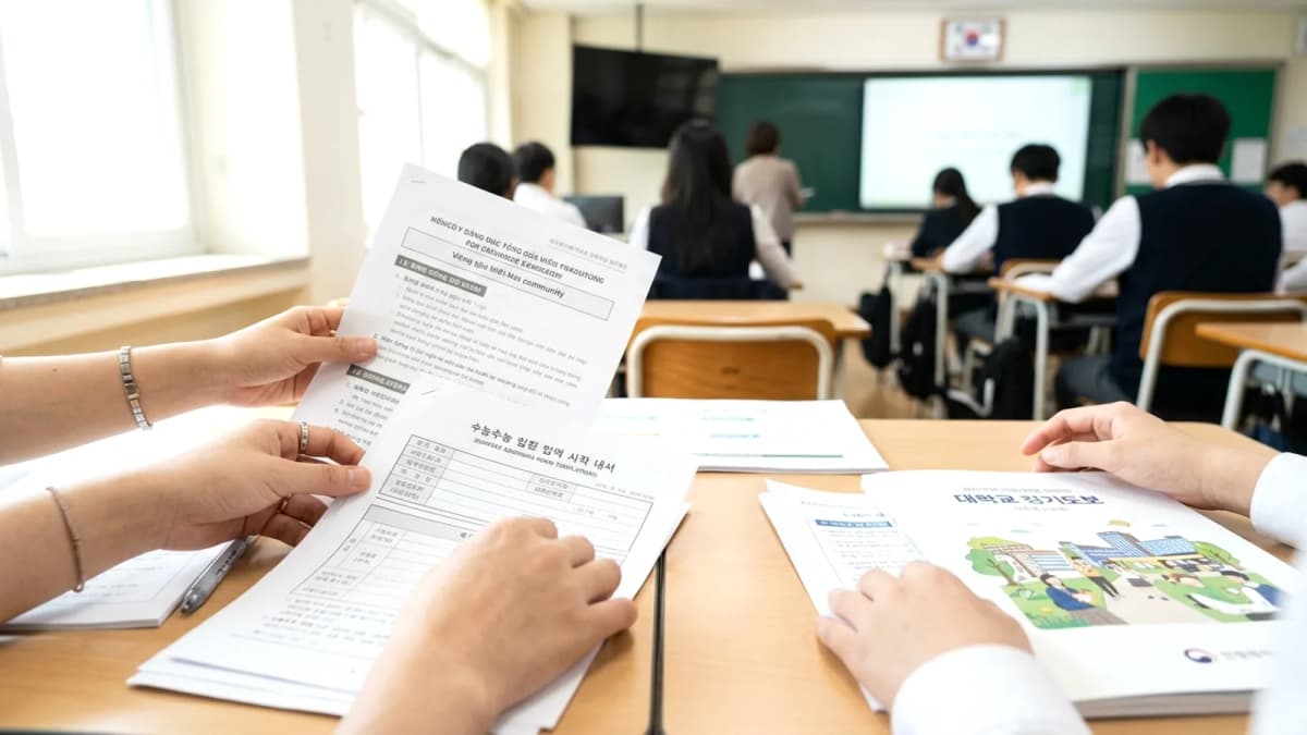 Hướng dẫn suneung thi đại học cho người Việt ở Hàn