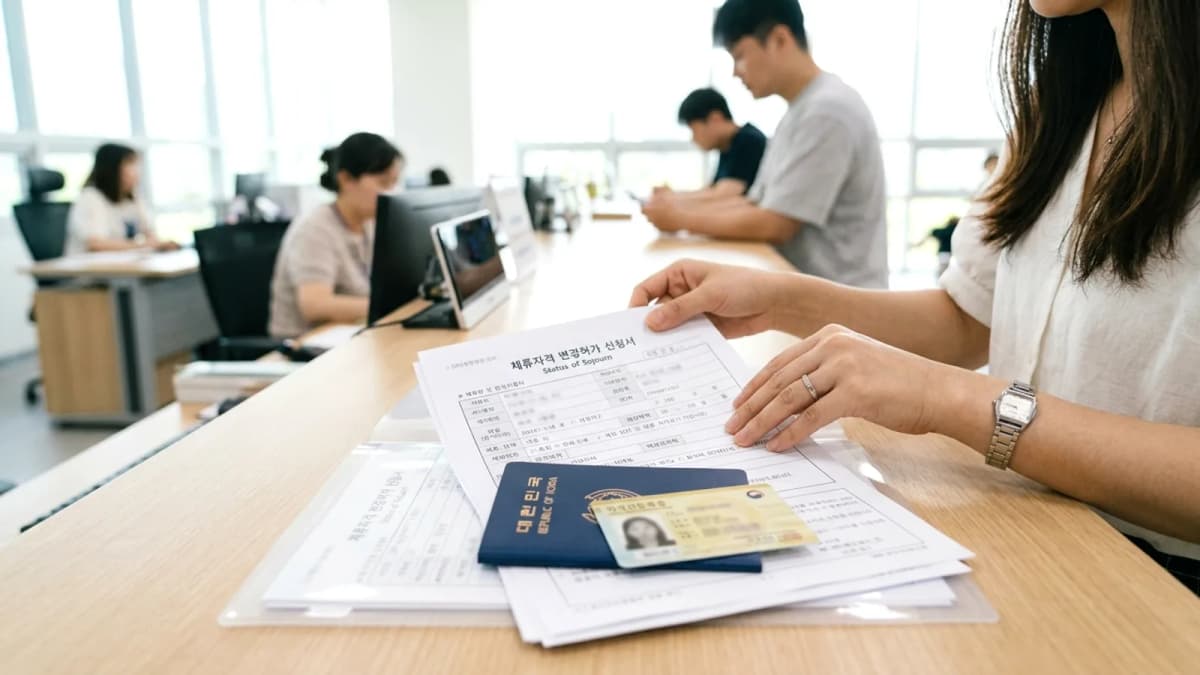 Kinh nghiệm đổi tư cách lưu trú ở Hàn