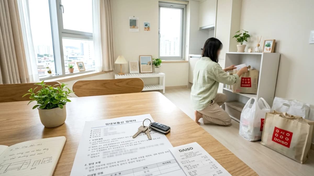 Làm đẹp nhà thuê ở Hàn không mất tiền cọc: mẹo Daiso và quy tắc phục hồi nguyên trạng