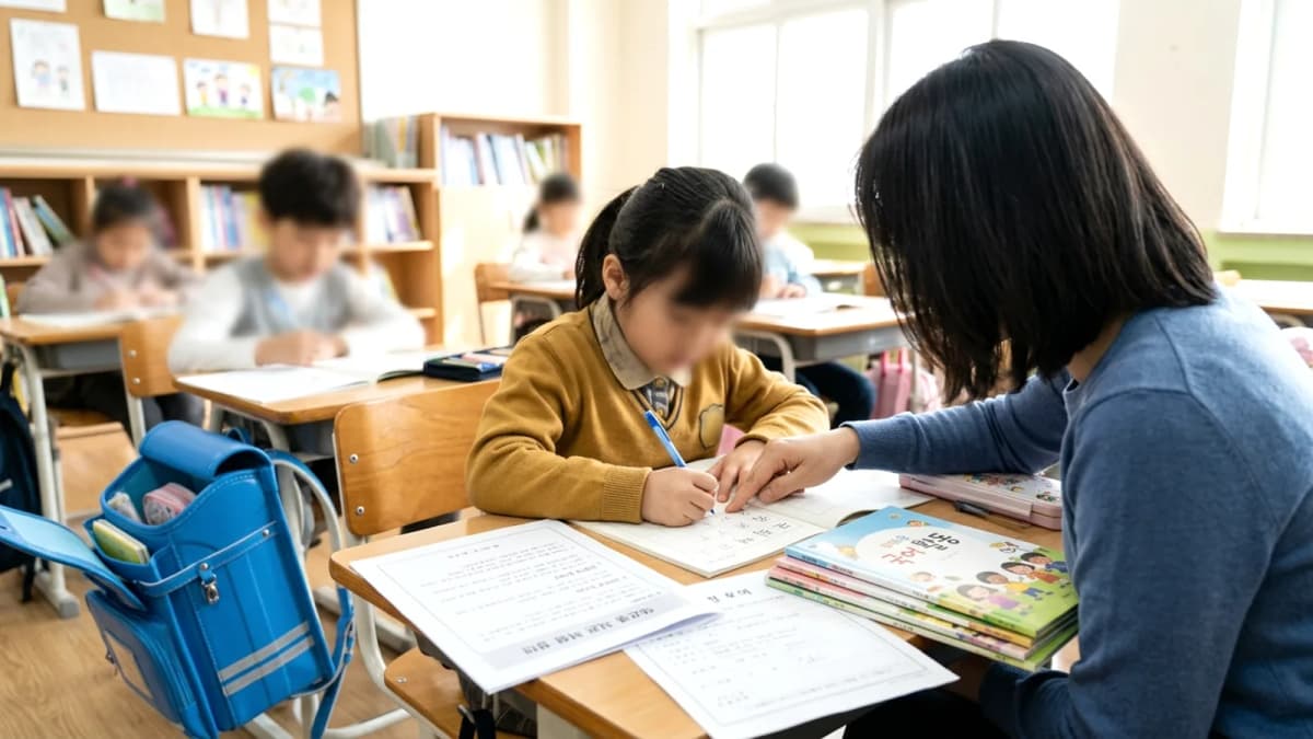 Trẻ Việt mới sang vào trường công: Học tiếng Hàn sao?