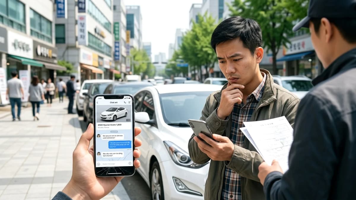 Cảnh báo lừa đảo mua bán ô tô cũ trên Karrot: Người nước ngoài tại Hàn Quốc cần cảnh giác