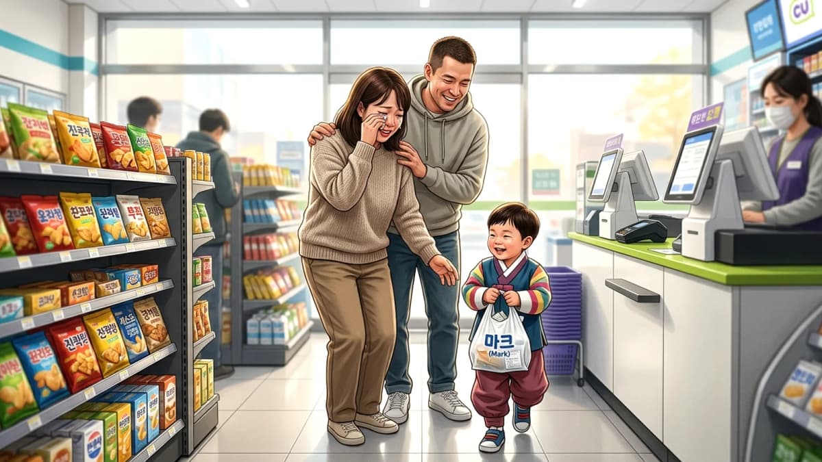 Diễn viên hài Hong Hyun-hee và Jasson xúc động khi con trai lần đầu tự đi mua đồ