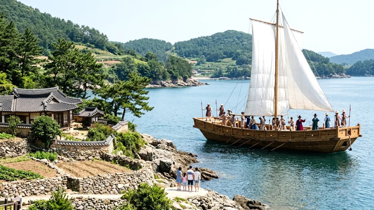 Hàn Quốc đăng cai hội nghị UNESCO di sản thế giới: Tàu Joseon tái hiện hành trình ven biển phía Nam