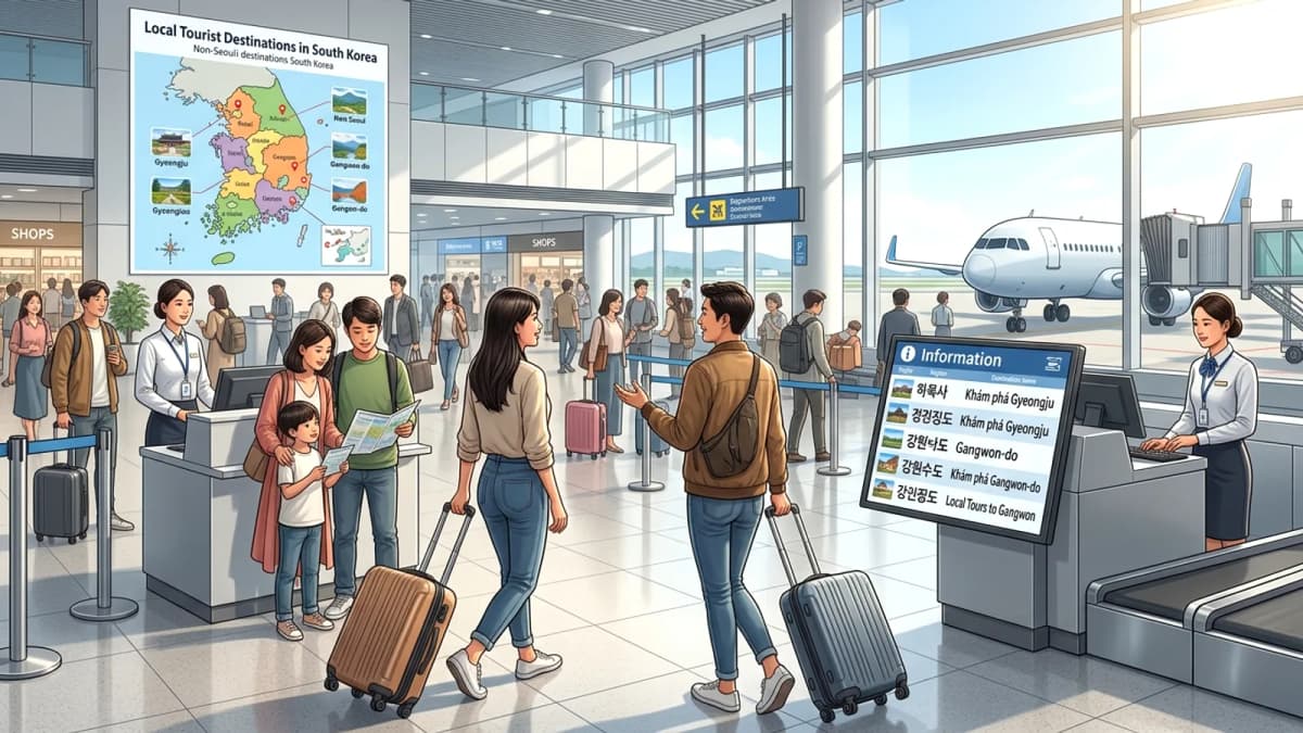 Hàn Quốc đẩy mạnh du lịch địa phương: Các sân bay khu vực thành cửa ngõ mới