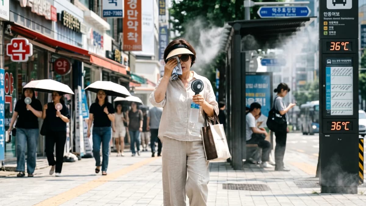 Hàn Quốc đối mặt nắng nóng cực điểm 36°C và đêm nhiệt đới