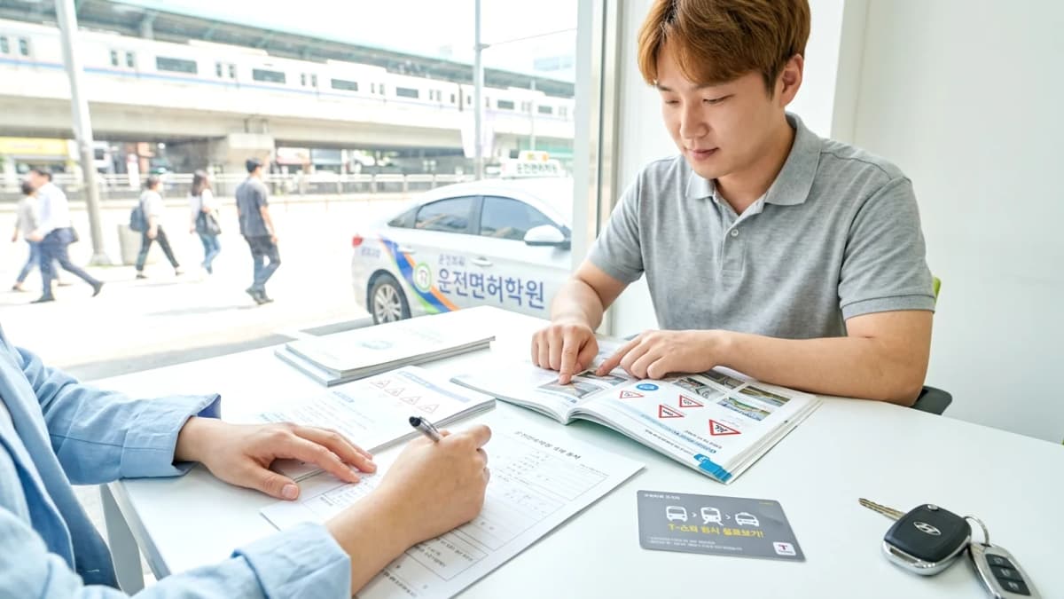 Hướng dẫn trường dạy lái xe cho người Việt ở Hàn