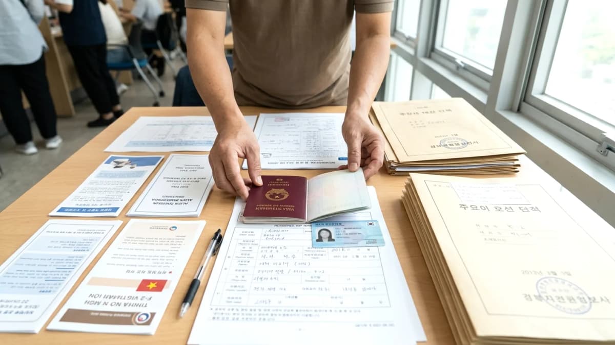 Hướng dẫn visa cư trú dài hạn F-2 cho người Việt ở Hàn