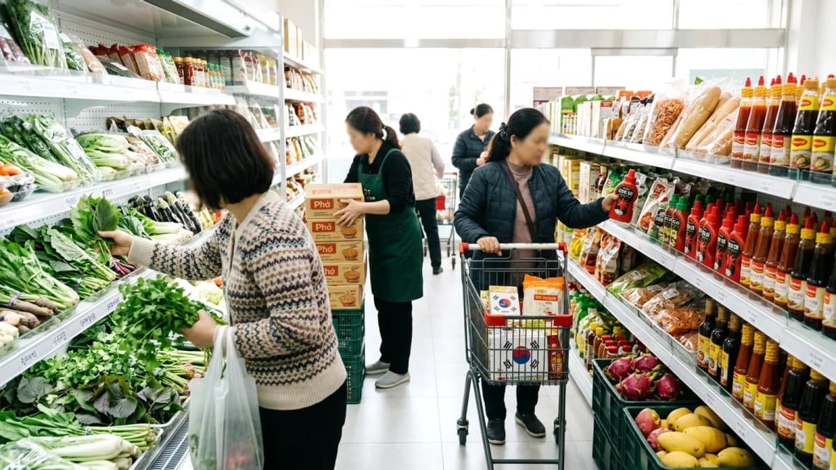 Mua đồ Việt ở Hàn: chợ Việt Ansan, siêu thị Á, online ship tận nơi — nấu bữa Việt đủ vị