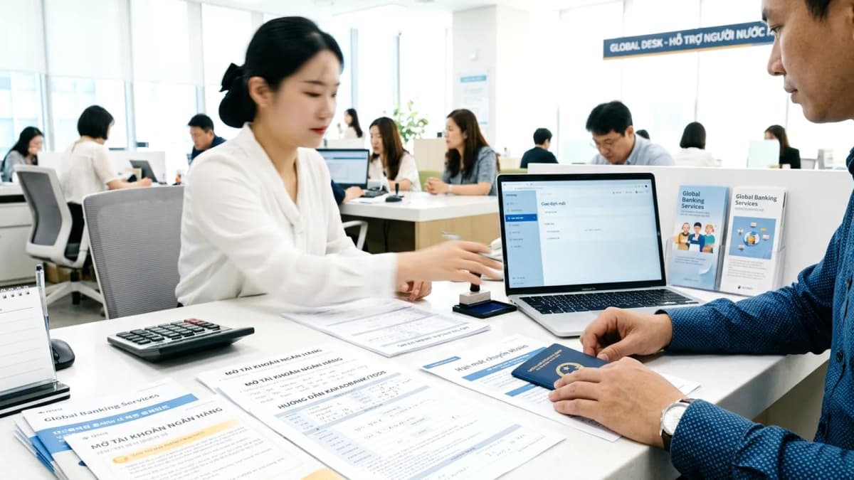 Ngân hàng ở Hàn cho người Việt: mở tài khoản, KakaoBank/Toss, và giới hạn chuyển khoản người mới
