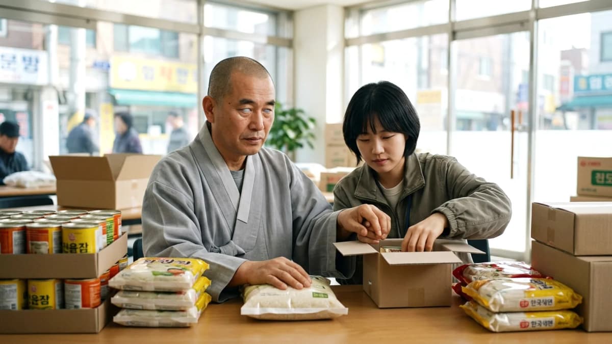 Nhà sư Hàn Quốc mất thị lực nhưng tìm thấy ánh sáng giúp đỡ người yếu thế