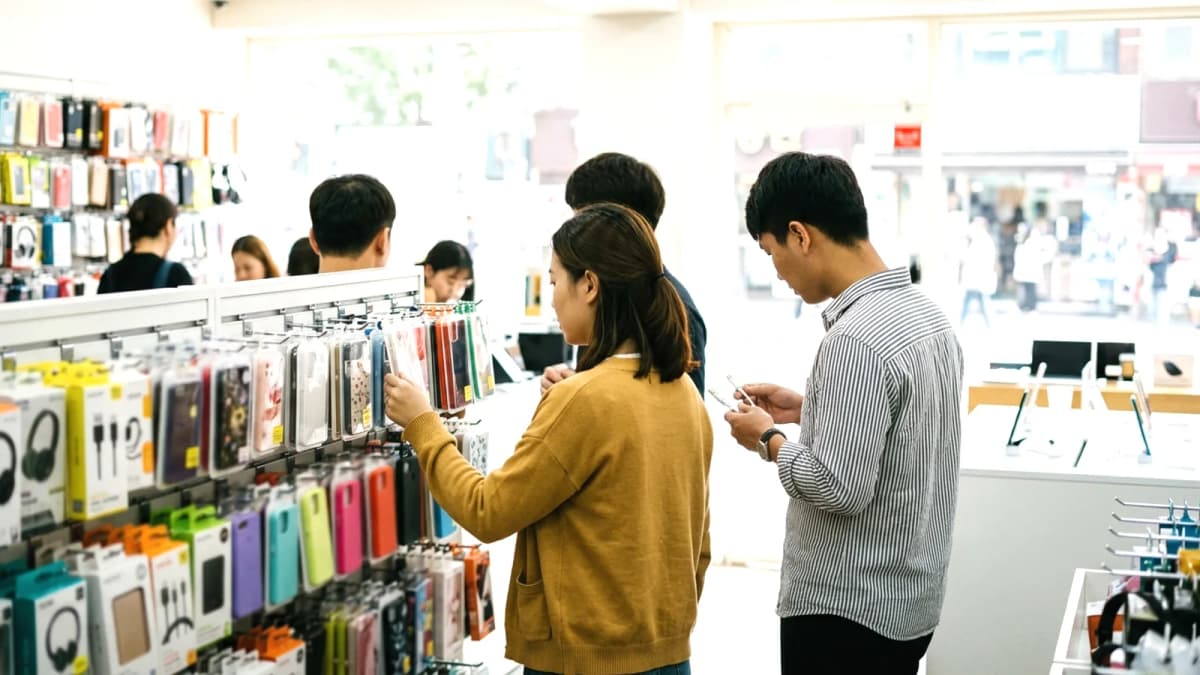 Phụ kiện điện thoại giá tốt tại Hàn Quốc
