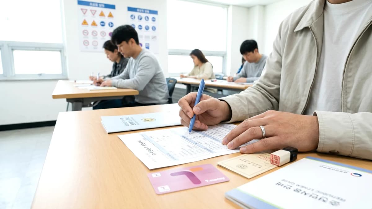 Thi bằng lái Hàn: Lỗi người Việt hay gặp