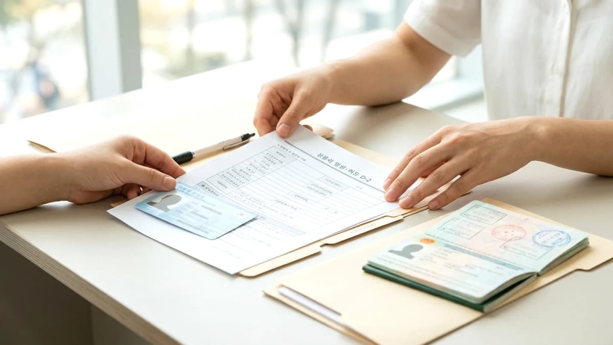 Visa du học D-2 cho người mới sang