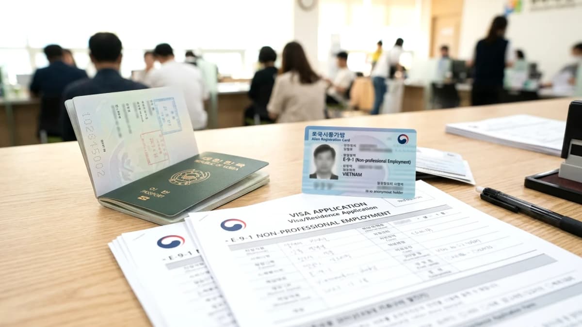 Visa lao động phổ thông E-9 là gì? Giải thích nhanh
